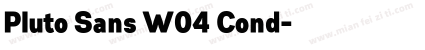 Pluto Sans W04 Cond字体转换